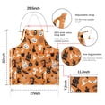 thumbnail image 7 of Classic Halloween Apron-Garden Aprons for Women with Pockets-Cotton Linen Waterproof Kitchen Cooking Gardening Aprons Adjustable for Kitchen,Cooking,BBQ and Salon 32"x27", 7 of 7