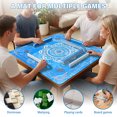 thumbnail image 6 of Threns Mahjong Mat with Rules, 31.5 Inch Square Mahjong Mats for Table, Quiet Noise Reduction Table Mat with Black Carrying Bag for Poker, Board Games, Tiles Game and Dominoes, 6 of 8
