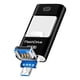 thumbnail image 1 of Unidad flash USB portátil para iPhone, iPad y disco USB OTG de metal 3 en 1 de 8 GB., 1 of 1