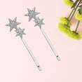 thumbnail image 3 of EeaseCA 2PCS Geometry Metal Rhinestone Star Bobby Simple Hair New Style Hair Accessories (Silver), 3 of 8