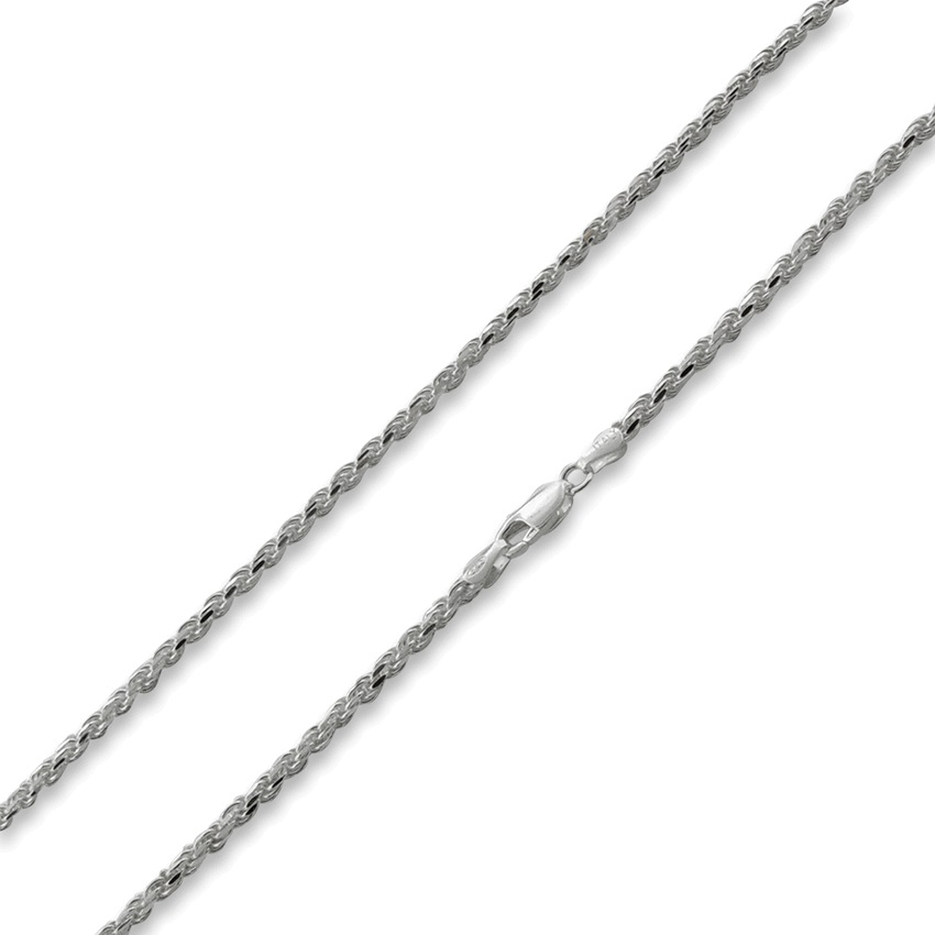Sterling Silver Polished 2.8mm Rope 