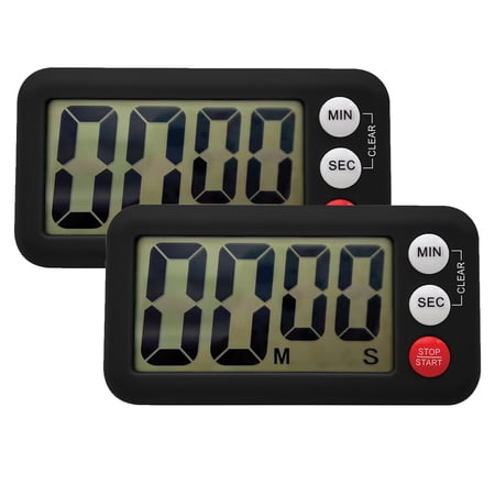 Teacher Created Resources Magnetic Digital Classroom Timer Black Pack of 2