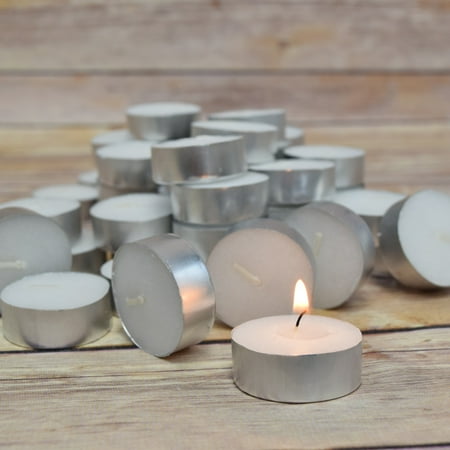 - Fantado Wax Tea Light Candles in Bulk, Unscented Standard (50 Pack) by PaperLanternStore
