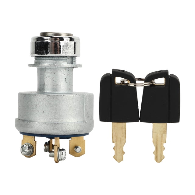 Interruptor de arranque de encendido 9G7641 Interruptor de arranque de llave de encendido de 4 cables con 2 llaves de repuesto para excavadora Caterpillar CAT 229 306 320 330 322 375
