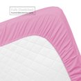 thumbnail image 3 of Clara Clark RV/Short Queen 6-Piece Bed Set for Campers - Deep Pocket Fitted Sheet Luxury Soft Microfiber, Light Pink, 3 of 6