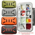 thumbnail image 2 of Large Grey ABS Fishing Tackle Organizer with Waterproof Design, Shock-Absorbing Inner Box, Silicone Sealing Strips, Transparent Inner Lids & Bounce-Open Feature for Orderly Storage of Fishing, 2 of 7