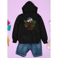 thumbnail image 3 of Colorful Sid the Science Kid - Themed Retro Neon Character Graphic Youth's Hoodie, 3 of 4
