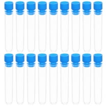 FUEENIRVA 50Pcs Clear Plastic Test Tubes Lightweight Storage Containers for Sample Holding