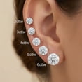 thumbnail image 6 of Pompeii 2 - 6 Ct TW Round Diamond Studs in 14k Gold Lab Grown Earrings (G/H,VS2-SI1), 6 of 6