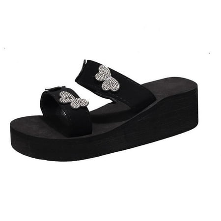 

VerPetridure White Sandals Women Women Summer Sandals Ladies Sandals Casual Slippers Beach Bow Shoes