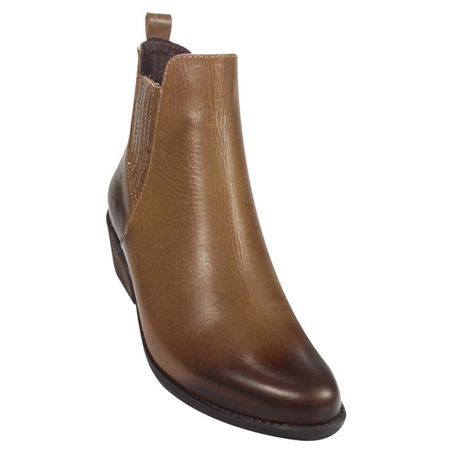 BOTIN VESTIR LEON MUJER CAFE PIEL 15913 LEON 15913p