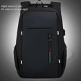 thumbnail image 4 of 17.3-inch laptop backpack work-daily backpack water resistant travel work computer backpacks USB charging port (A, black), 4 of 5
