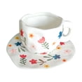 thumbnail image 1 of Tea Cup Set, Coffee Cups Ceramic, Handheld Ceramic Cup South Korean Mark Cup Network Red Ins Wind Coffee Cup Water Cup Set, Coffee Cup Set, Coffee Sets Gift, Coffee Cups Set, Cute Coffee Cups, 1 of 3