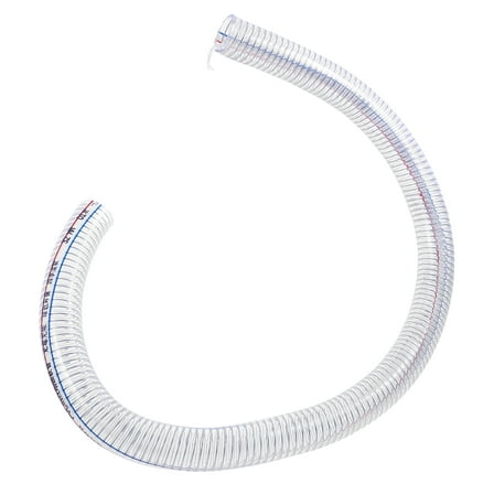 FRCOLOR  Transparent Steel Pipe Clear Hose Vacuum Cleaner Flex Tubing