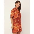 thumbnail image 3 of Moomaya Raglan Sleeves Band Collar Printed Rayon Dress - Women's Casual Dress, 3 of 9
