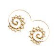 thumbnail image 2 of Minnieouse Pendientes circulares en forma de remolino, decoraciones para mujer, colgante para colgar en la oreja, suministro de joyería, accesorios Ropa, zapatos y accesorios Miscelánea Tipo 1 Minnieouse AP010228-01, 2 of 6