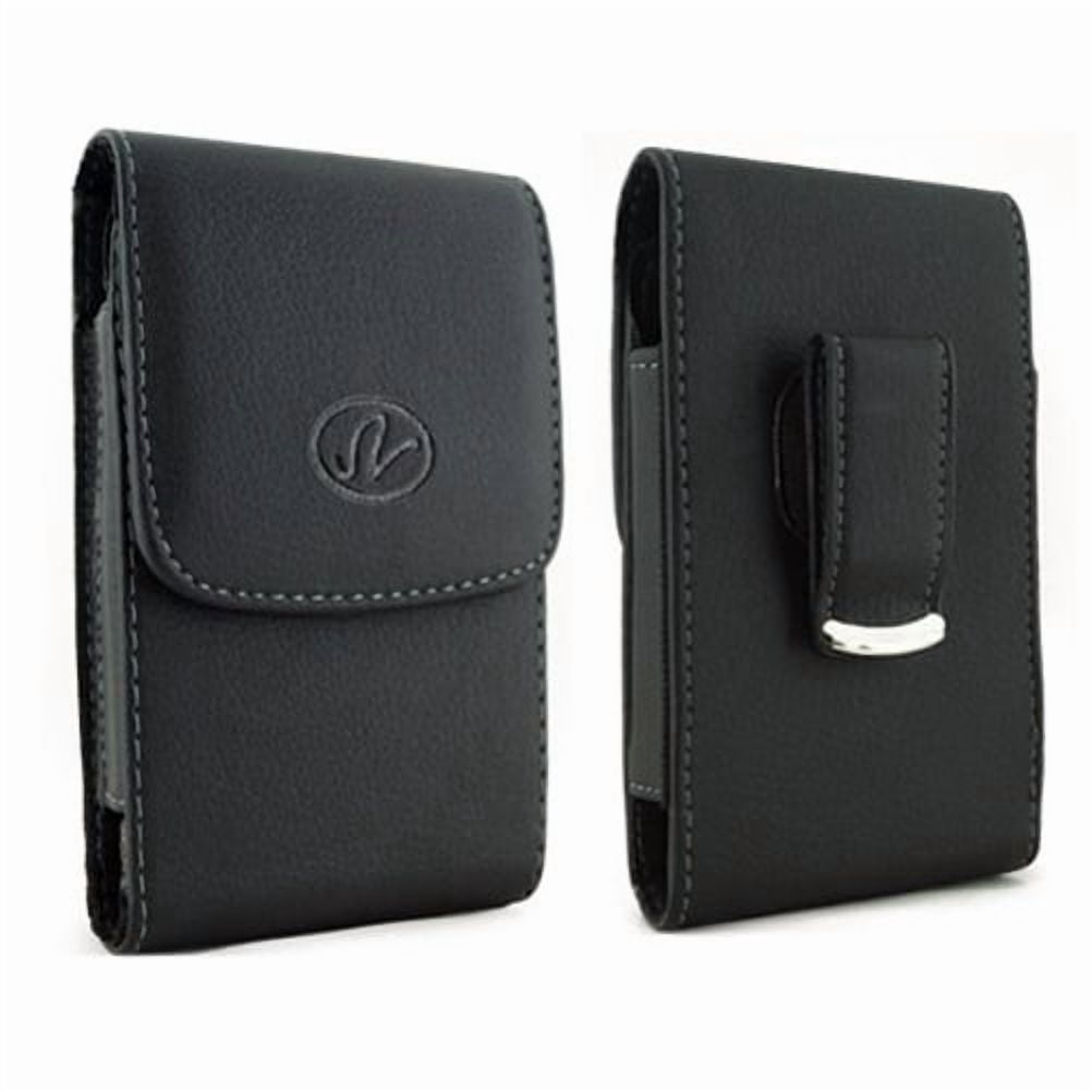 Case Belt Clip & Quick Home Charger for iPhone 15 Pro Max - Leather Holster Cover Pouch and 18W 6ft USB Cable Power Cord W1O for iPhone 15 Pro Max (6.7")