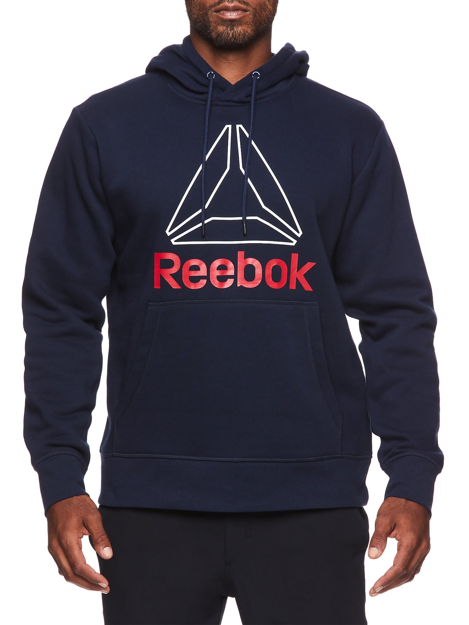 Reebok Mens and Big Mens Active Pullover Fleece Hoodie, Up to 3XL ...