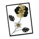 thumbnail image 5 of Arte de pared de metal dorado, decoración moderna para interiores, decoración minimalista para colgar en la pared. Marco negro L, 5 of 9