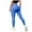 Blue, variant on COMVALUE Yoga LeggingsWomen's Butt Lifting High Athletic Pants Tummy Control Ruched Leggings Pants (White, S)
