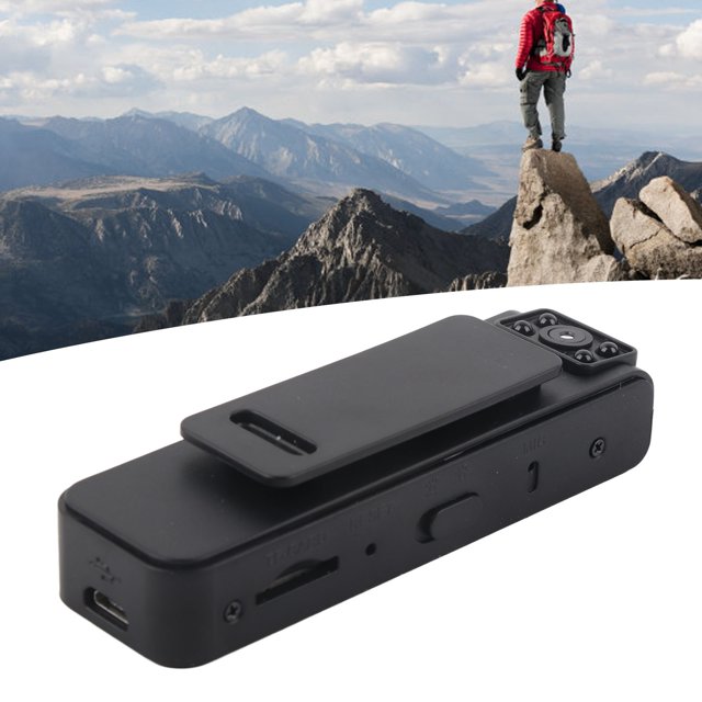 Cáral Cármara, Lente de Rotacia de 90 Grados Mini Grabador de video absorción magnética Portátil para caminar