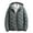 Green, variant on Mens Puffer Jacket with Hood Lightweight Down Jacket Full Zip Up Hoodie Jacket Plus Size Winter Coat Warm Outwear-Khaki L