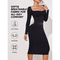 thumbnail image 4 of Black Dress With Waist Cinching And Butt Lifting, 4 of 6