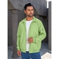 thumbnail image 3 of Colsmile Men's Bomber Jacket, Lightweight Casual Zip Up Windbreaker with Plaid Lining, 3 of 7