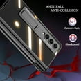 thumbnail image 6 of Compatible Samsung Galaxy Z Fold 4 Case with S Pen Holder Anti Peep Screen Protector Case,Magnetic Hinge Protection Case for Galaxy Z Fold 4 Case Clear Galaxy Fold 4 5g Case with Kickstand Black, 6 of 14