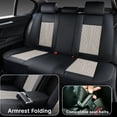 thumbnail image 6 of Fit for Honda Accord 2009, Black and Gray Car Seat Covers, Premium Leather 5 Seats Full Set Anti-Slip Suitable for All Seasons, 4-Door Sedans Only, Upgrade the Car's Interior, 6 of 9
