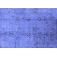 thumbnail image 1 of Ahgly Company Machine Washable Indoor Rectangle Oriental Blue Industrial Area Rugs, 7' x 10', 1 of 4