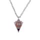 thumbnail image 1 of Collar con colgante deportivo triangular con el logotipo del equipo de fútbol y joyas de equipo con gotas de aceite, 1 of 6