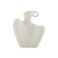 thumbnail image 2 of Decorative Vase, ZzCityTK Glazed Plastic Flower Pot, 20cm Modern Living Room TV Cabinet Dried Fresh Flower Arrangement, White, 2 of 6