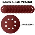 thumbnail image 3 of Generic 50 pieces 8-hole sanding disc Velcro - round fine sanding, 3 of 6