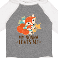 thumbnail image 4 of Inktastic My Nonna Loves Me Grandchild Cute Fox Boys or Girls Long Sleeve Baby Bodysuit, 4 of 5