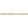 thumbnail image 4 of 10K Yellow Gold 3.5mm Semi-Solid Figaro Chain 24 IN, 4 of 6