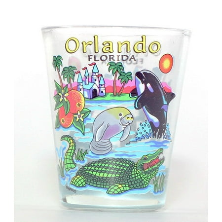 Orlando Florida Icons Shot Glass