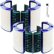 MaximalPower HEPA & Carbon Filter Set for Dyson TP04 HP04 DP04 Air Purifier, 4 Pieces, 2 Pack