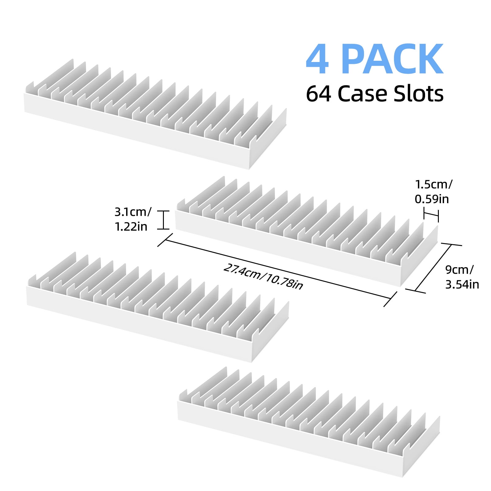 Video Game Storage Stand Tower for PS5/ PS4/ PS3/ Xbox Series S & X/Xbox one Game, Universal Game Disc Holder Vertical Blu Ray Case Organizer