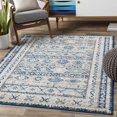 thumbnail image 4 of Hauteloom Purdys Living Room, Bedroom Area Rug - Bohemian/Global - Navy, Slate Blue, Medium Gray - 5'3" x 7'3", 4 of 6