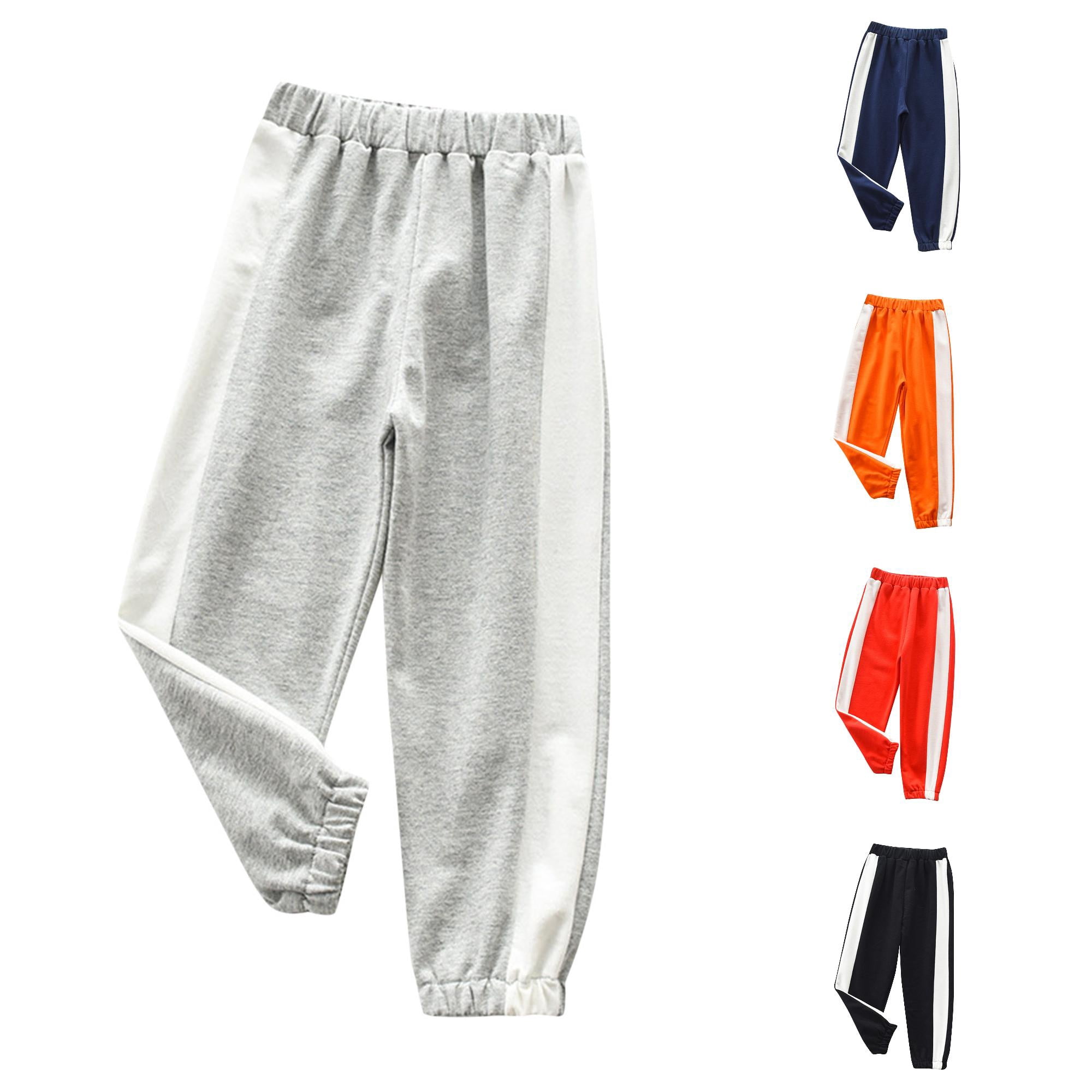 Toddler Child Kids Baby Boys Girls Patchwork Fashion Sport Pants Trousers Outfits Clothes Boys Stretch Burp Clothes Boys Baby Girl Leggings 12-18 Months Boys 2t Winter Clothes Sweat Pants Pants 18