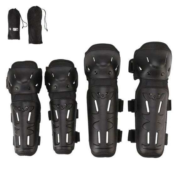 Rodilleras de codo para motocicleta, protectores de rodilla ajustables para adulto, para ciclismo de carreras y Motocross, 4 Uds. YUNYI BRAND Deportes
