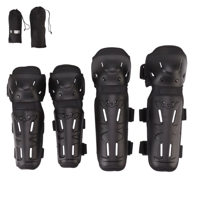 Rodilleras para codo de motocicleta, 4 piezas, rodilleras para codo de motocicleta, rodilleras para ciclismo, rodilleras para codo de moto de cross, rodilleras, integración perfecta