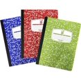 thumbnail image 1 of Wide Ruled Composition Notebooks (3 Pack) Composition Book for School, Hard Cover 100 sheets, Assorted Marble Colors HTOOQ Back to School Supplies for Students by 4E’s Novelty 3 Pack, 1 of 6
