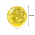 thumbnail image 2 of Coconut Oil Squishy with shiny flower and star sequins, Coconut Oil Slow Rising Squeeze Stress Ball Clear Jelly Bubblegum Texture Coconut Oil Squishy Toy,Yellow, 2 of 4