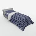 thumbnail image 3 of Ambesonne Oriental Bedding Set 4 Pcs, Floral Square Motif, Queen, Indigo White, 3 of 3
