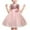 Pink, variant on AJTQTH Girls Party Dress Stylish Sequined Sparkly Sleeveless Tunic Gowns High-Waisted Floral Accessories Solid Color Mesh Puffy Dress Blue 6 Years