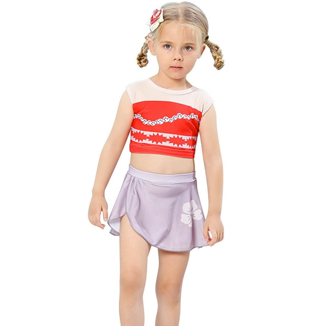 Girls Princess Swimwear Adventure Bathing Suit Tankini Swimsuit 2 Pieces