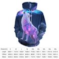 thumbnail image 2 of Glowing Wolf with Lightning-1 Men's Women New Sweatshirt Hoodie Men's Plus Size Sweatshirt Hooded Sweatshirt 3d Printed Street Men's Cloth, 2 of 6