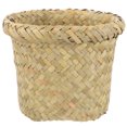 thumbnail image 3 of Daily Use Trash Basket Multi-function Waste Basket Sea Grass Woven Trash Bucket Office Supply, 3 of 8